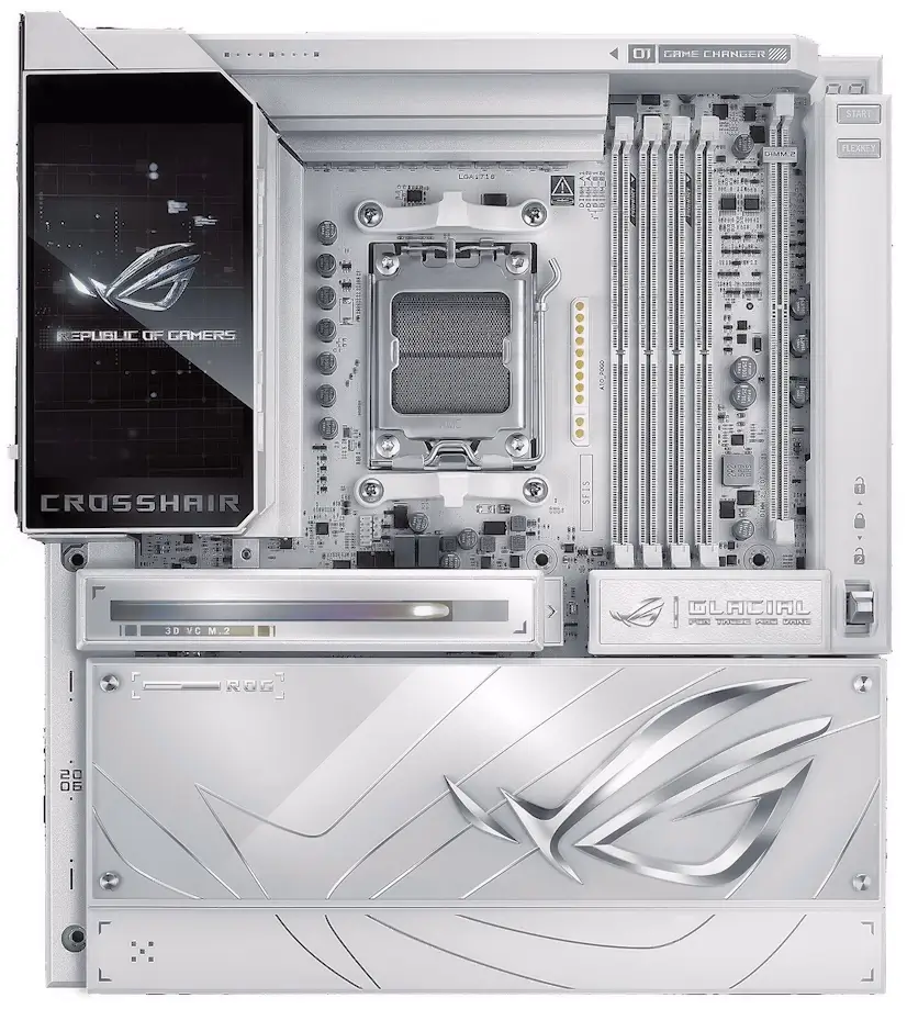 Vallehermoso Gaming - Montaje Placa Base ASUS ROG CROSSHAIR X870E GLACIAL Vallehermoso Chamberí